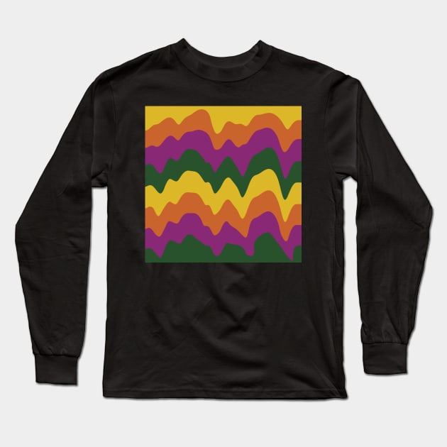 Melting Stripes Long Sleeve T-Shirt by Slepowronski